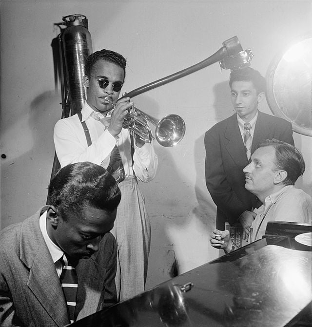 Howard McGhee, Brick Fleagle and Miles Davis, ca September 1947