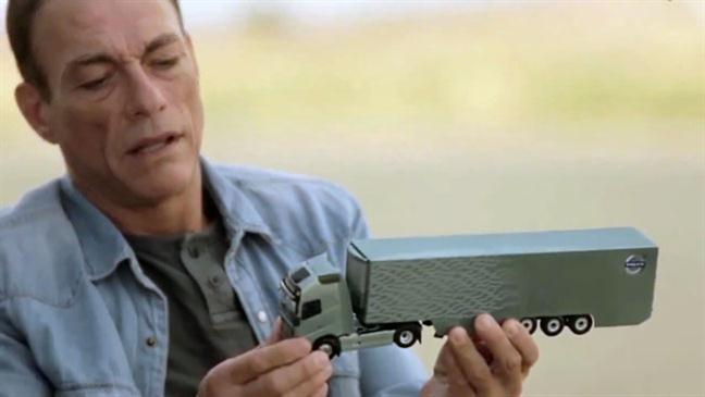 Jean-Claude Van Damme en el set del comercial